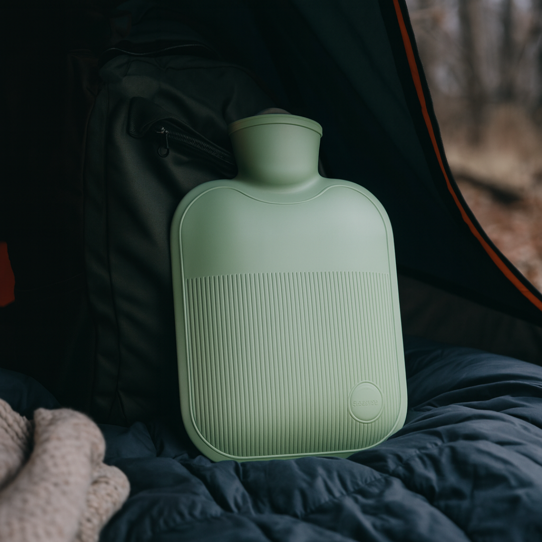 Warmwaterkruik 2000ml Lekvrij met Zachte Fleece Hoes voor Koude Voeten Handen en Rug Winterwarmte Comfort