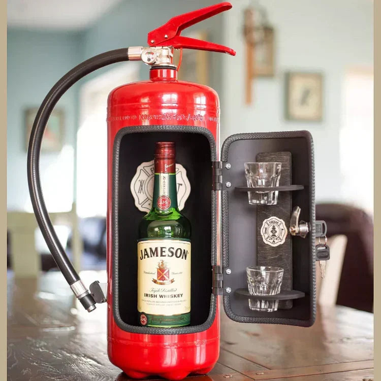 Geheime Bar in Brandblusser-vorm - Stijlvolle Drankopslag met Vintage Twist voor Thuisbar of Kantoor