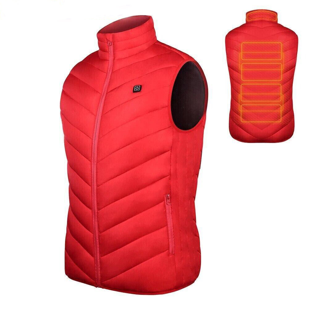 Verwarmbaar Bodywarmer Vest met Vier Warmtezones USB Verwarming Unisex Outdoor Winterkleding Thermisch