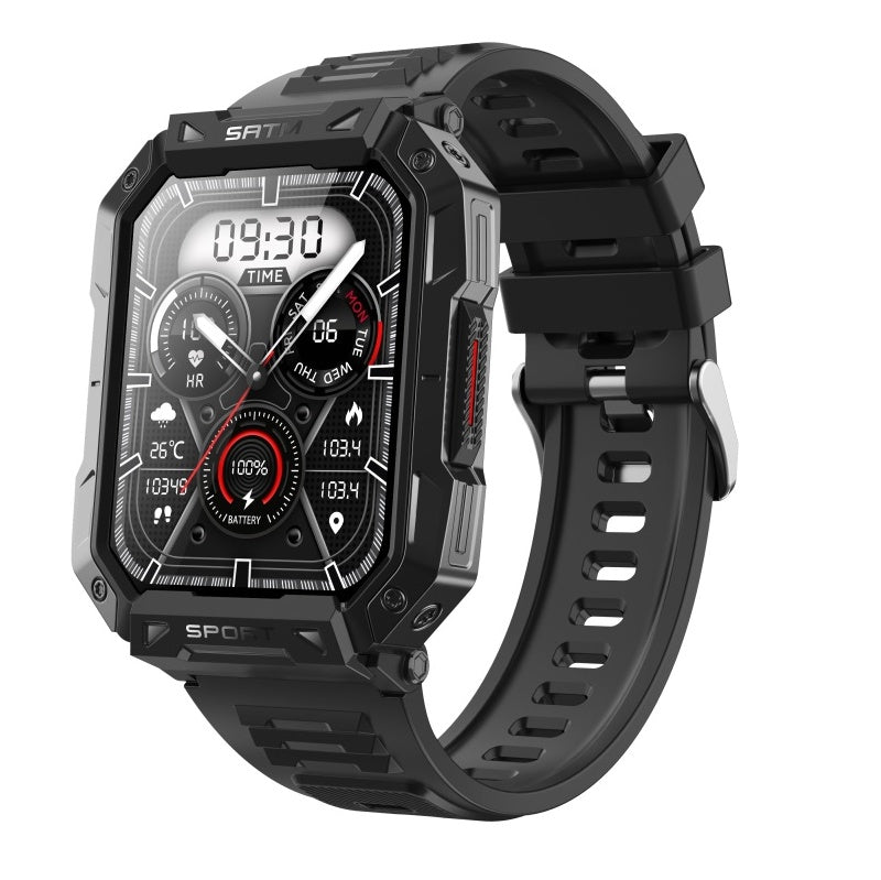 Gezondheidssmartwatch met Hartslagmeter Bloeddrukmeting Zuurstofwaarden Slaapmonitoring Waterdicht Sport