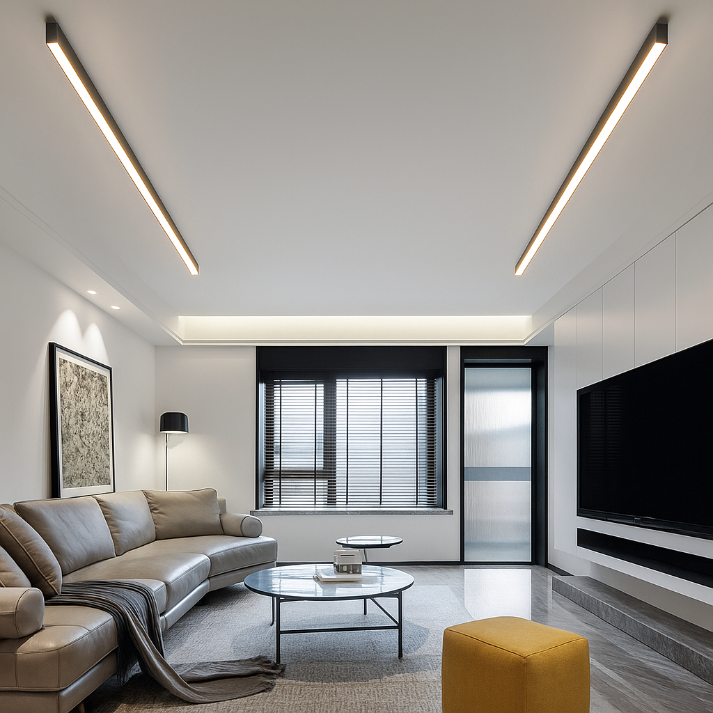 LED Plafondlamp Scandinavisch Design Warmwit Aluminium Dimbaar voor Woonkamer Slaapkamer Modern Stijlvol