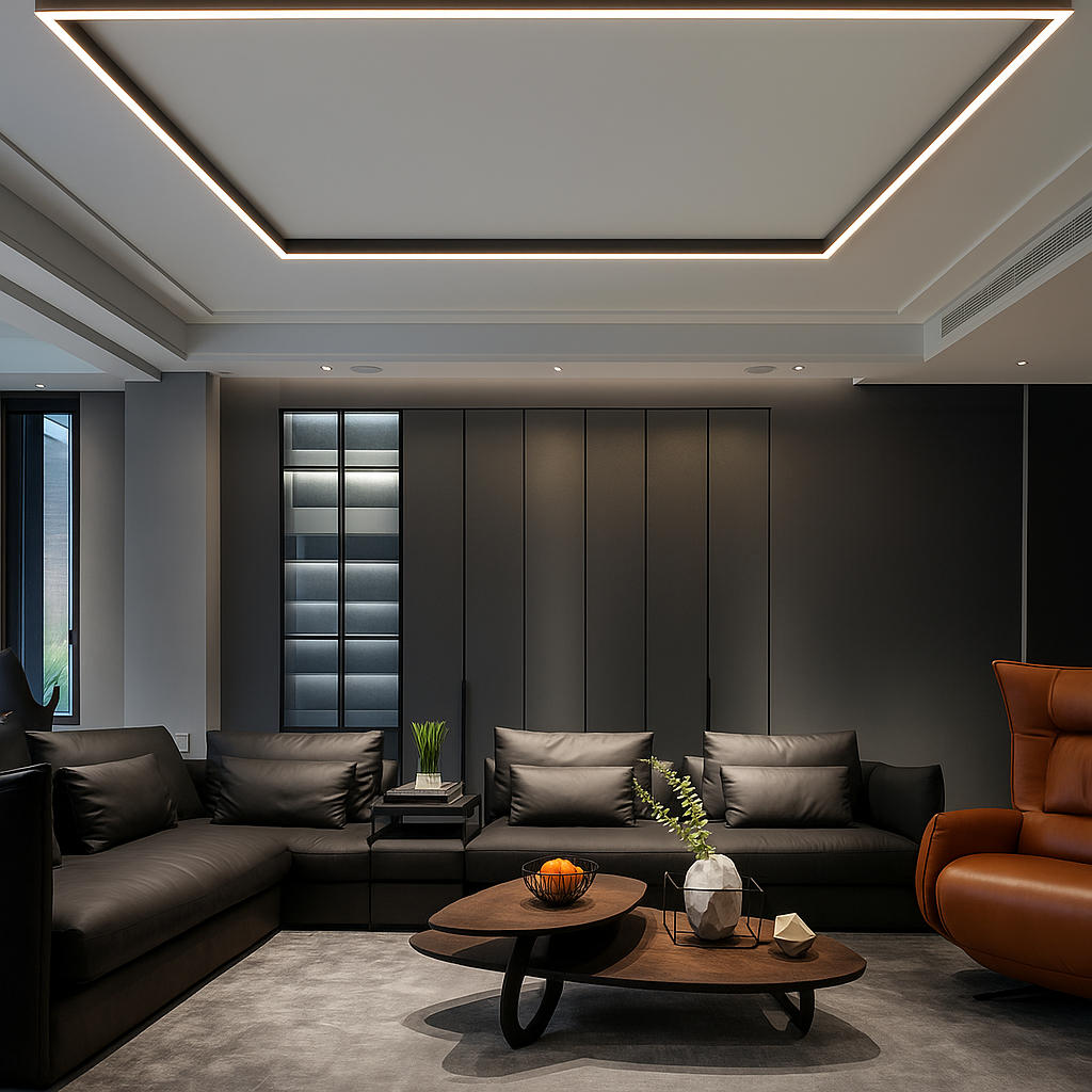 LED Plafondlamp Scandinavisch Design Warmwit Aluminium Dimbaar voor Woonkamer Slaapkamer Modern Stijlvol