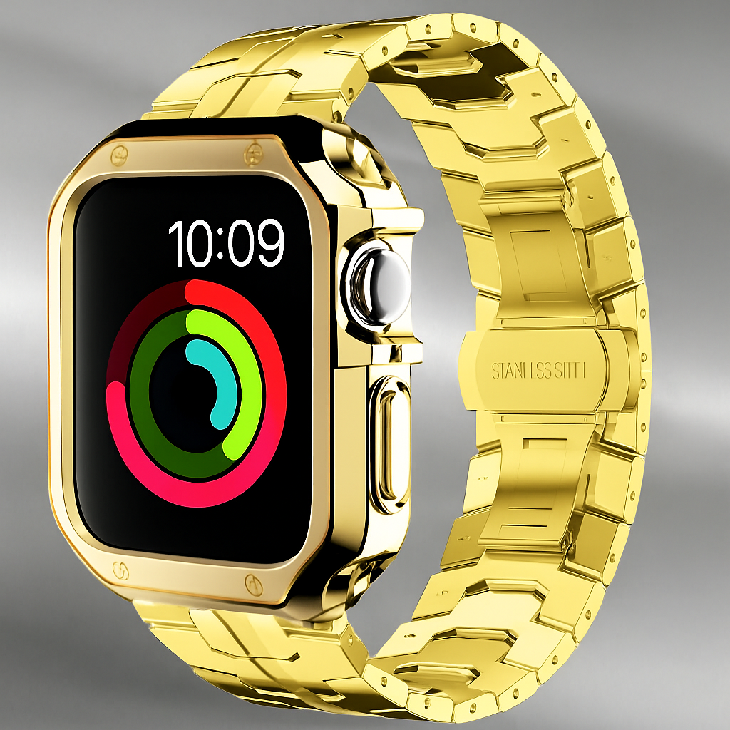 Titanium Horloge Beschermset Smartwatch Band Case 42mm 46mm 49mm Sportbandje Metalen Schakel Armband