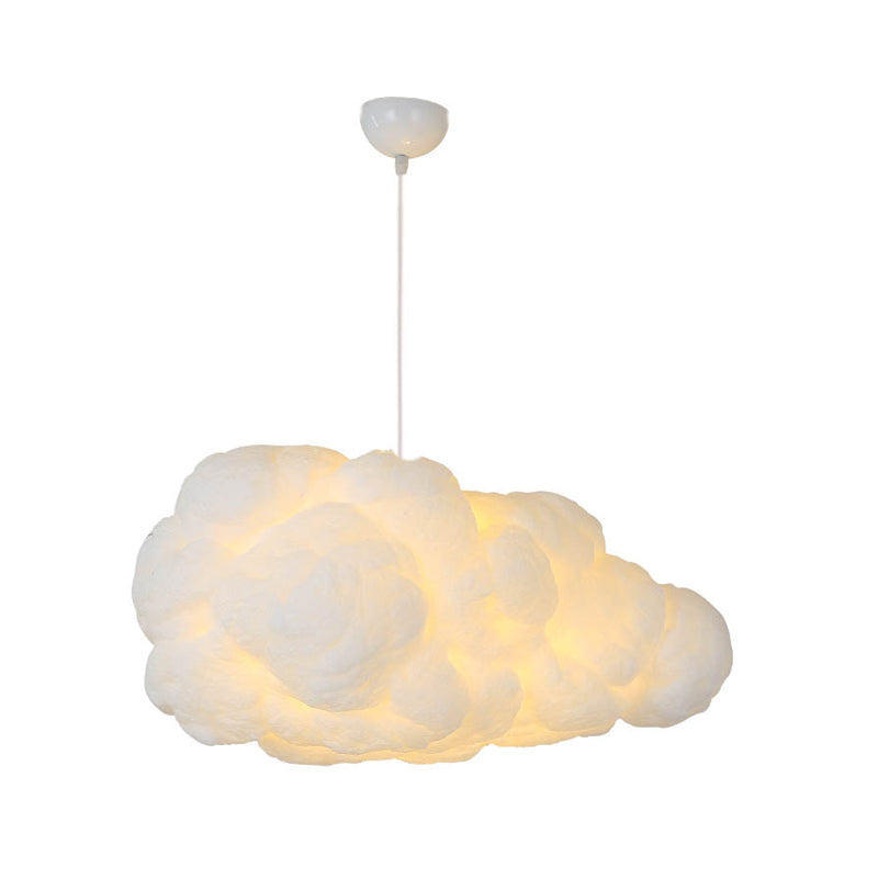 Wolkvormige Hanglamp Wit Kunststof E27 Verstelbaar 150cm Modern Interieur Woonkamer Eetkamer Slaapkamer