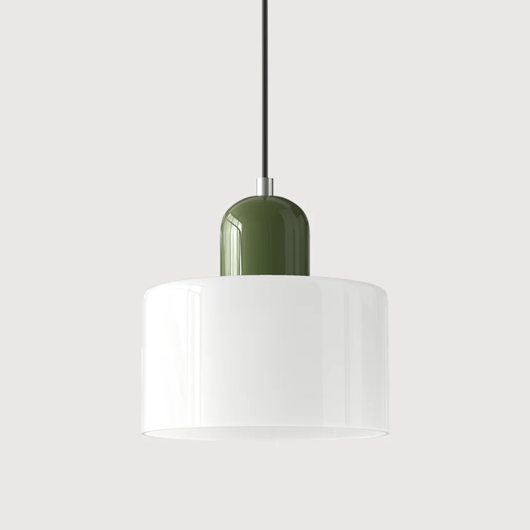Lismeno Retro Hanglamp - Glazen Hanglamp met Warm Licht voor Eettafel, Keuken & Woonkamer