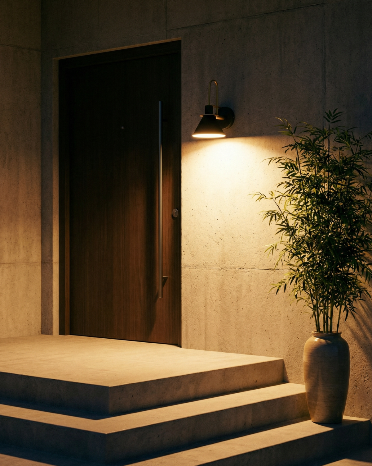 Moderne wandlamp van travertin en hout met warm wit licht - minimalistische design muurlamp voor woonkamer en slaapkamer