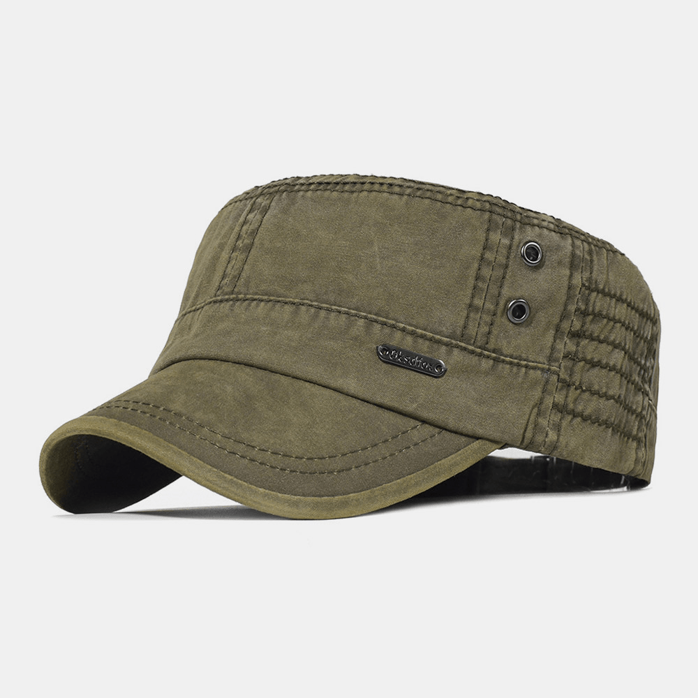 Verstelbare Katoenen Pet Heren Militaire Look Ademend Outdoor Casual Dagelijks Gebruik Baseballcap Sport