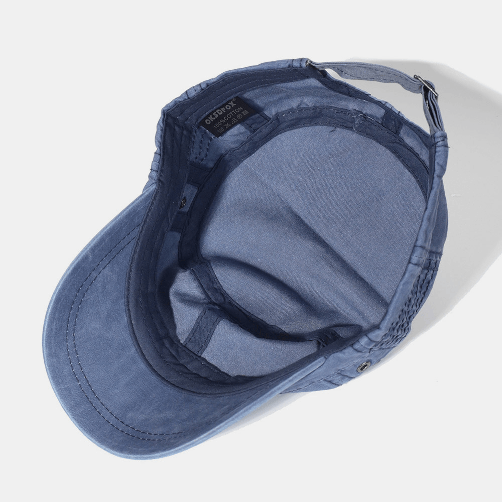 Verstelbare Katoenen Pet Heren Militaire Look Ademend Outdoor Casual Dagelijks Gebruik Baseballcap Sport