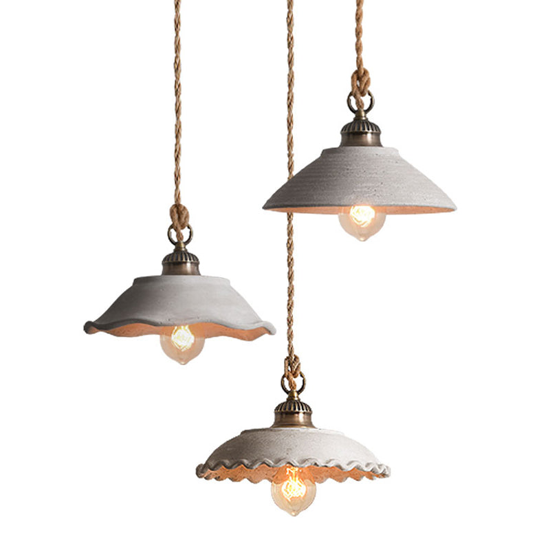 Betonnen Hanglamp Grijs Eetkamer Minimalistisch Design Plafondverlichting Scandinavisch Industrieel E27