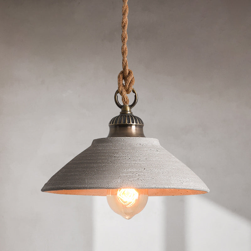 Betonnen Hanglamp Grijs Eetkamer Minimalistisch Design Plafondverlichting Scandinavisch Industrieel E27