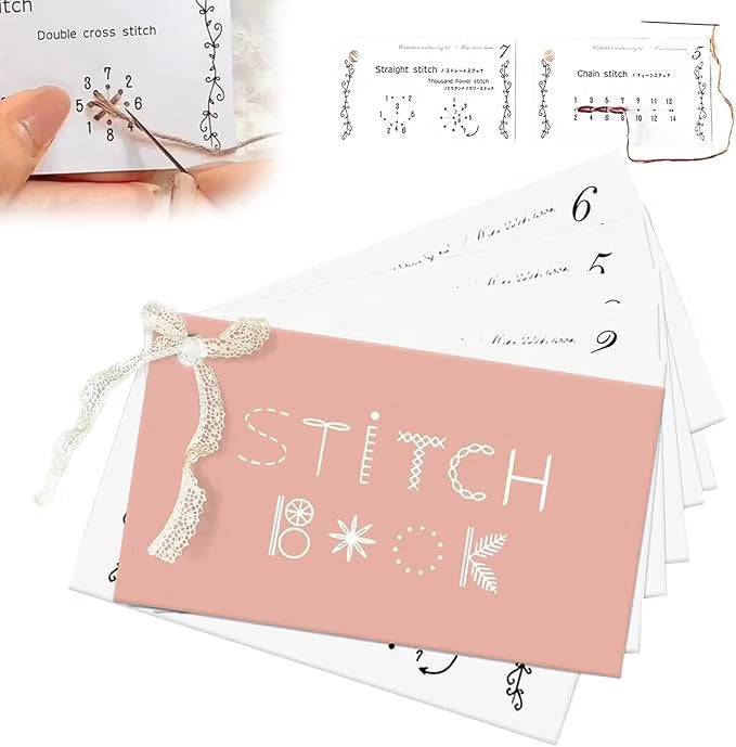 Mini Borduurboek voor Creatieve Handwerkprojecten - Leer 50+ Steektechnieken