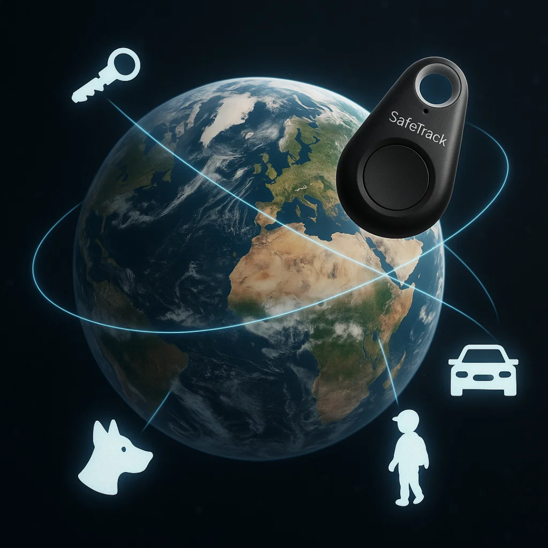 Compacte GPS Tracker Live Tracking Kinderen Huisdieren Bagage Geofencing Real Time App iOS Android Beveiliging