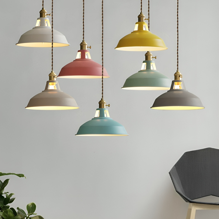 Retro Metalen Hanglamp 1-Lichts voor Eetkamer en Restaurant - Industriële Stijl Verlichting met Verstelbare Ketting