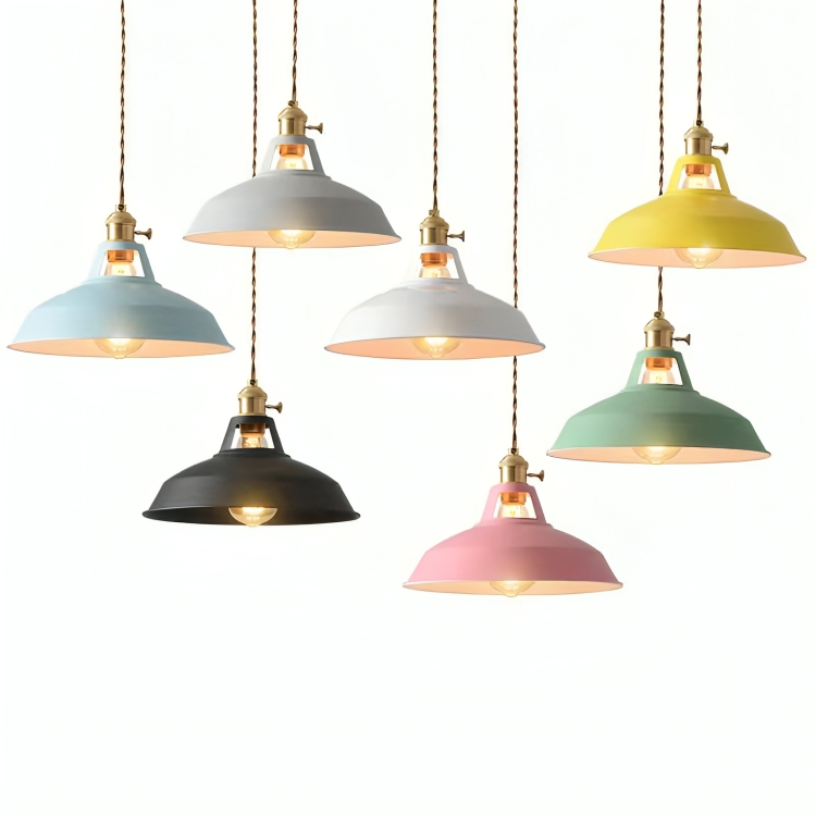 Metalen Hanglamp Industrieel Ø20cm E27 Fitting Vintage Stijl voor Restaurant Eetkamer Woonkamer Verlichting
