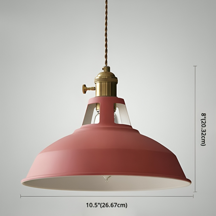 Retro Metalen Hanglamp 1-Lichts voor Eetkamer en Restaurant - Industriële Stijl Verlichting met Verstelbare Ketting