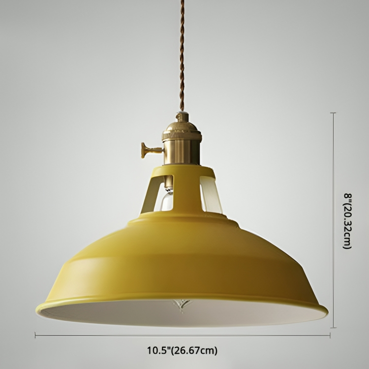 Retro Metalen Hanglamp 1-Lichts voor Eetkamer en Restaurant - Industriële Stijl Verlichting met Verstelbare Ketting