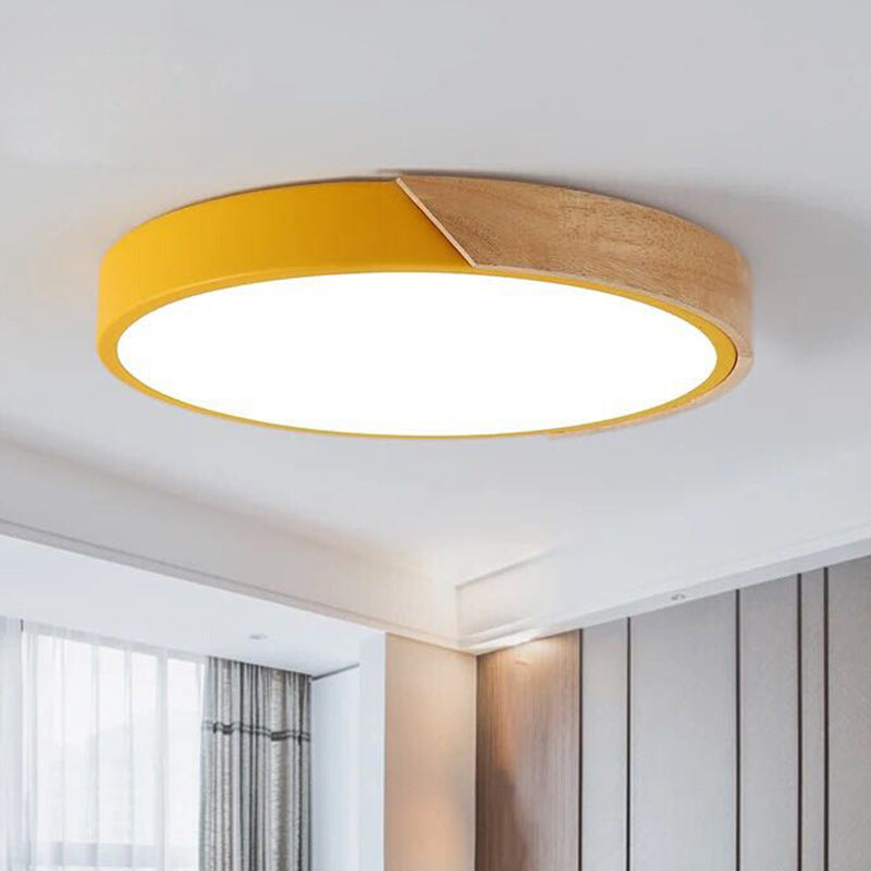 Ronde LED Plafondlamp Acryl Metaal Slaapkamer Woonkamer Inbouw Verlichting Modern Design Energiezuinig