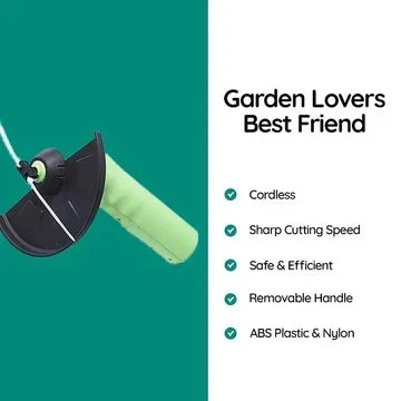Draadloze Grastrimmer Batterij Mini Onkruidsnijder Tuin Handmatig Verstelbaar Compact Tuinonderhoud Gazon