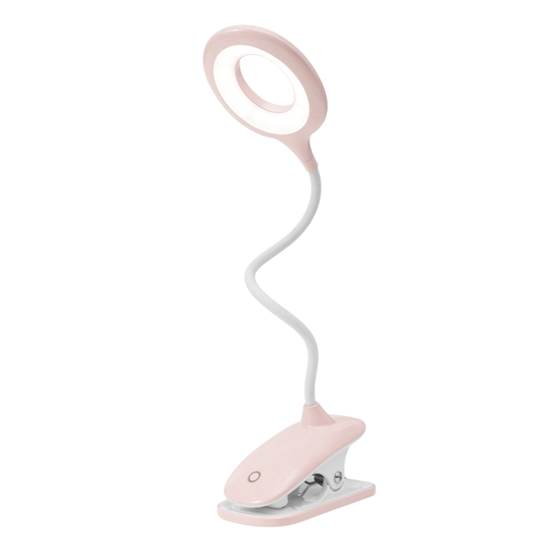 USB Oplaadbare Clip-On Leeslamp met Flexibele Zwanenhals en Dimbaar Licht | Bureauleeslamp | Studielamp | Bedlampje Lezen | Verstelbare Klem | Oplaadbaar