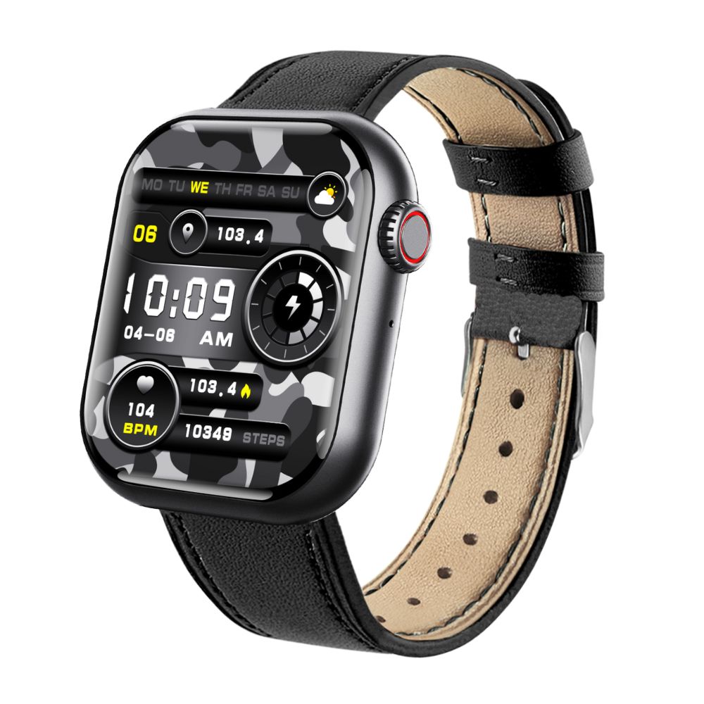 Gezondheidssmartwatch met Hartslagmeter Bloeddrukmeting Zuurstofwaarden Slaapmonitoring Waterdicht Sport