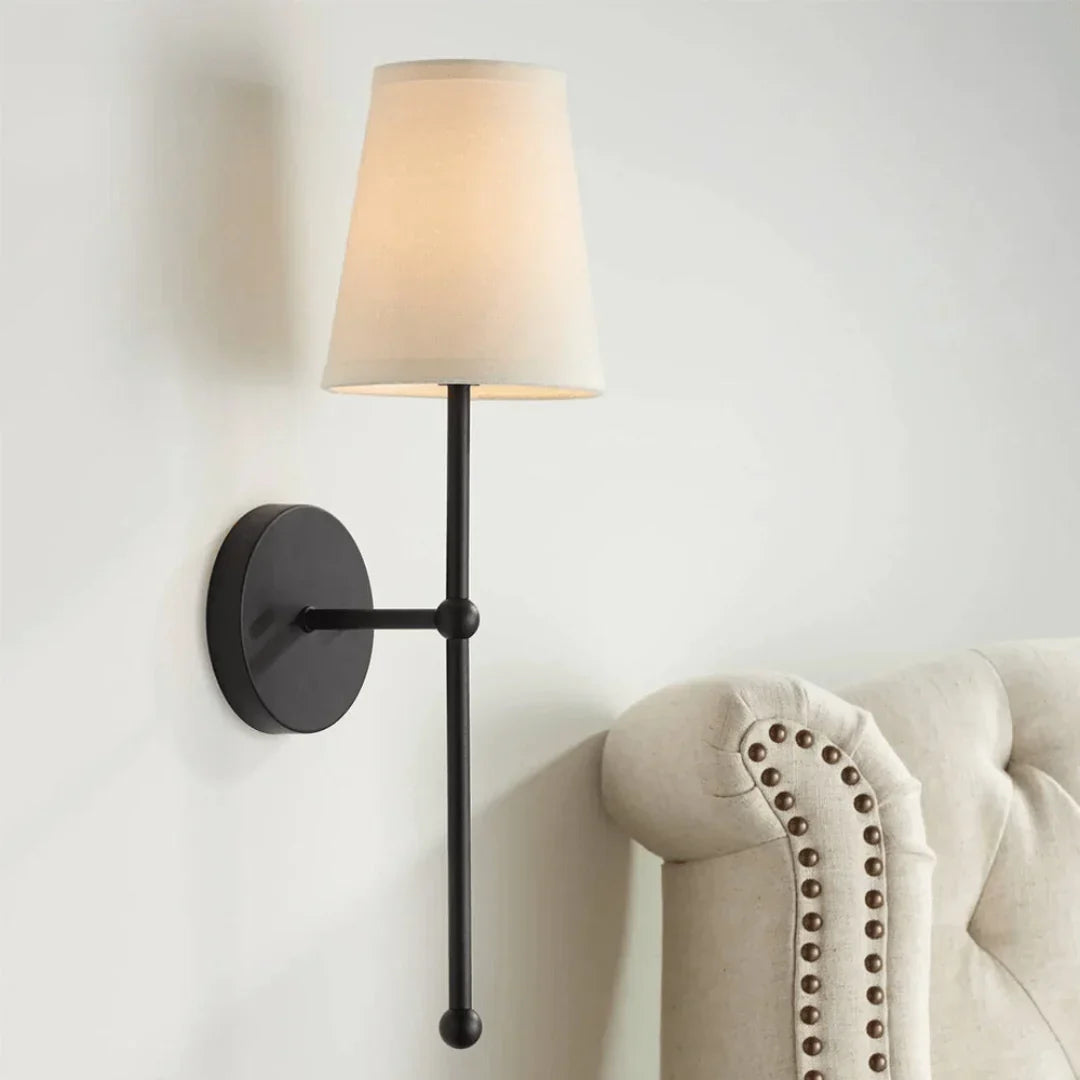 Draadloze LED Wandlamp Oplaadbaar met Afstandsbediening 57cm Metaal Zwart Goud Timer Dimbaar Sfeerlicht