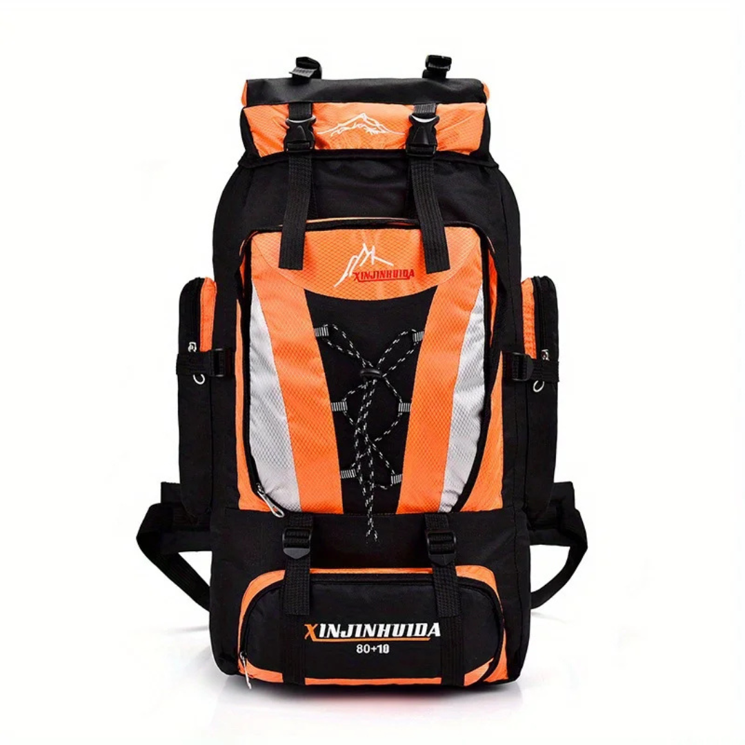 Trekkingtas 80 Liter Waterdicht Nylon Wandelrugzak met Heupgordel Ventilerend Rugpaneel Outdoor Camping