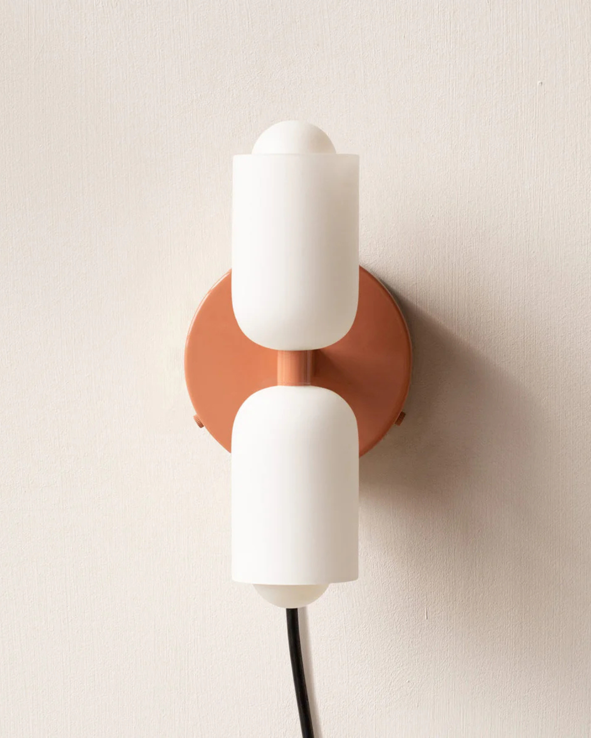 Wandlamp met Dubbele Glazen Kappen voor Slaapkamer en Woonkamer - E27 Wandverlichting