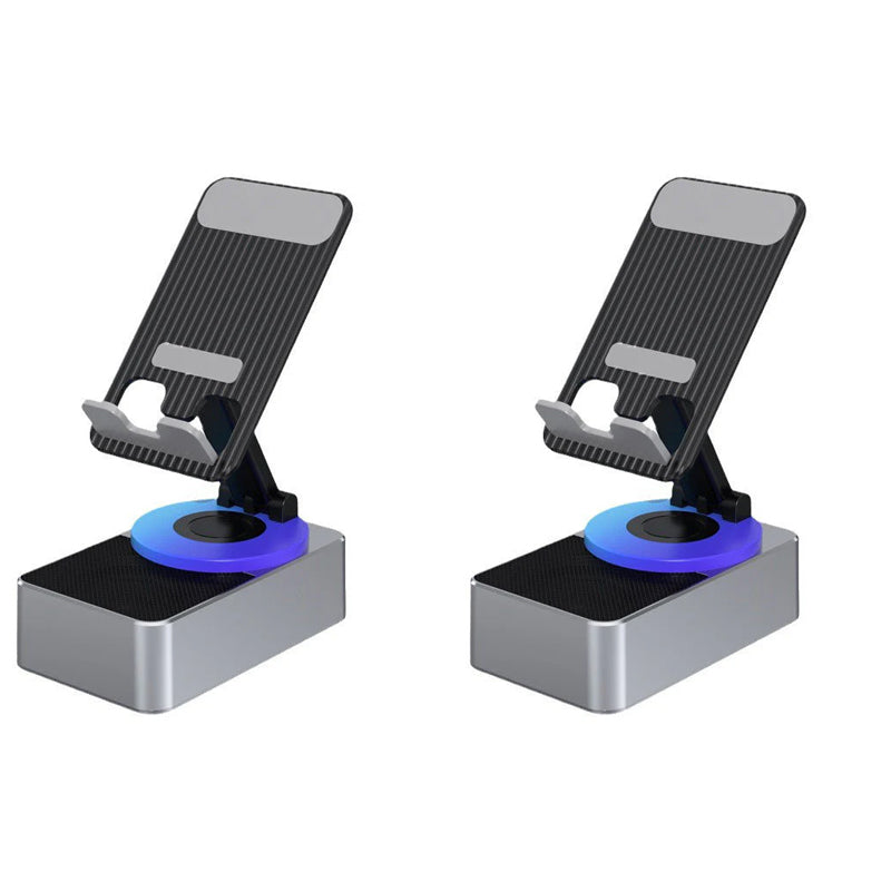 Multifunctionele Telefoonhouder met Bluetooth Speaker Draadloos Geluid 360° Draaibaar Verstelbaar Smartphone