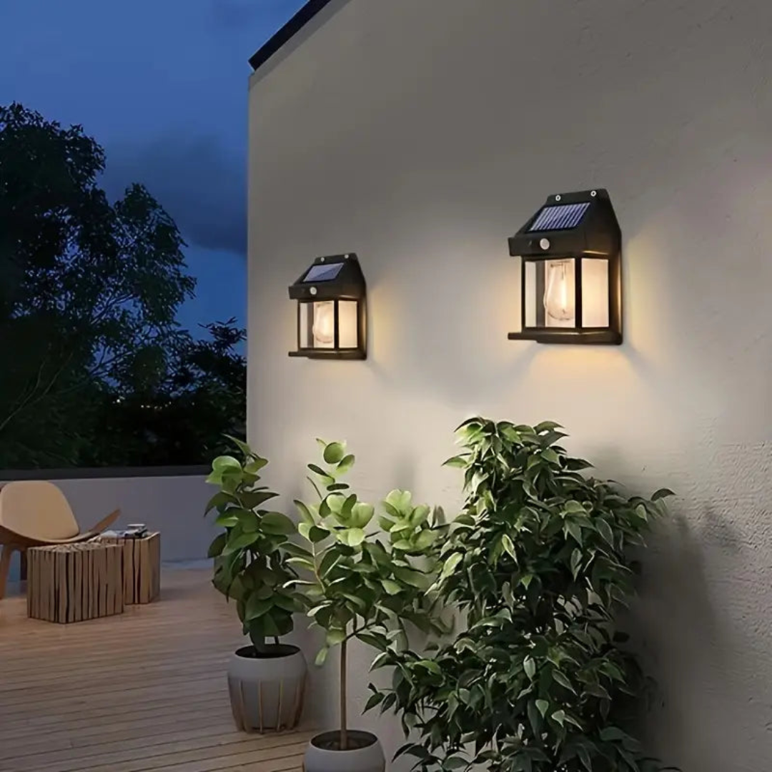Solar Buitenlamp met Bewegingssensor 3W LED IP44 Waterdicht Wandlamp voor Tuin Terras Balkon Oprit Verlichting
