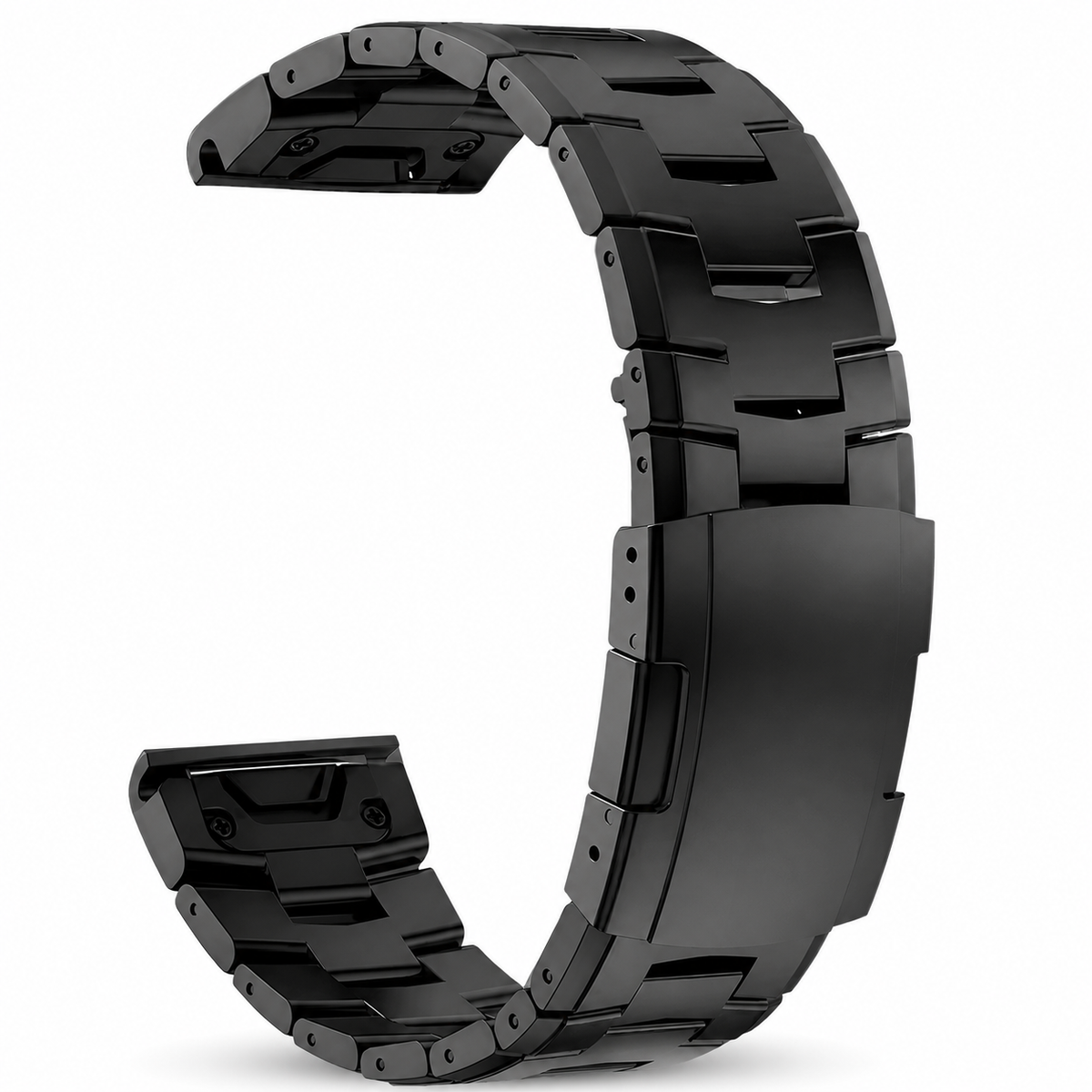 Titanium Schakelband voor Smartwatch 22mm 26mm QuickFit Horlogebandje Polsband Sport Staal Metalen Armband