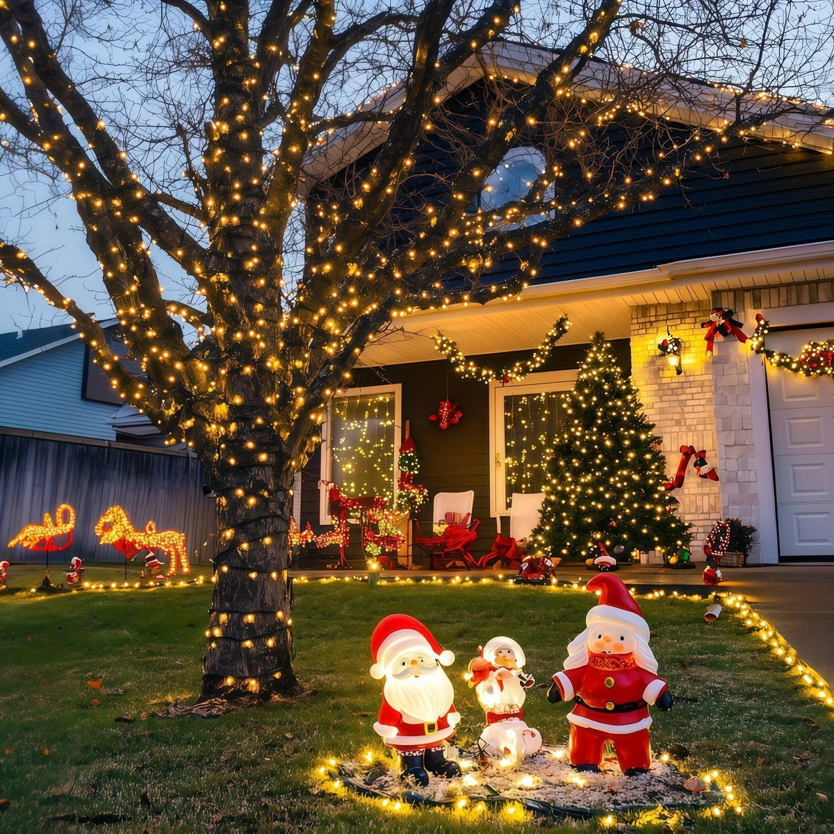LED Lichtsnoer Outdoor IP44 Waterdicht met Warm Licht voor Tuin Terras Balkon Feestverlichting Sfeervol