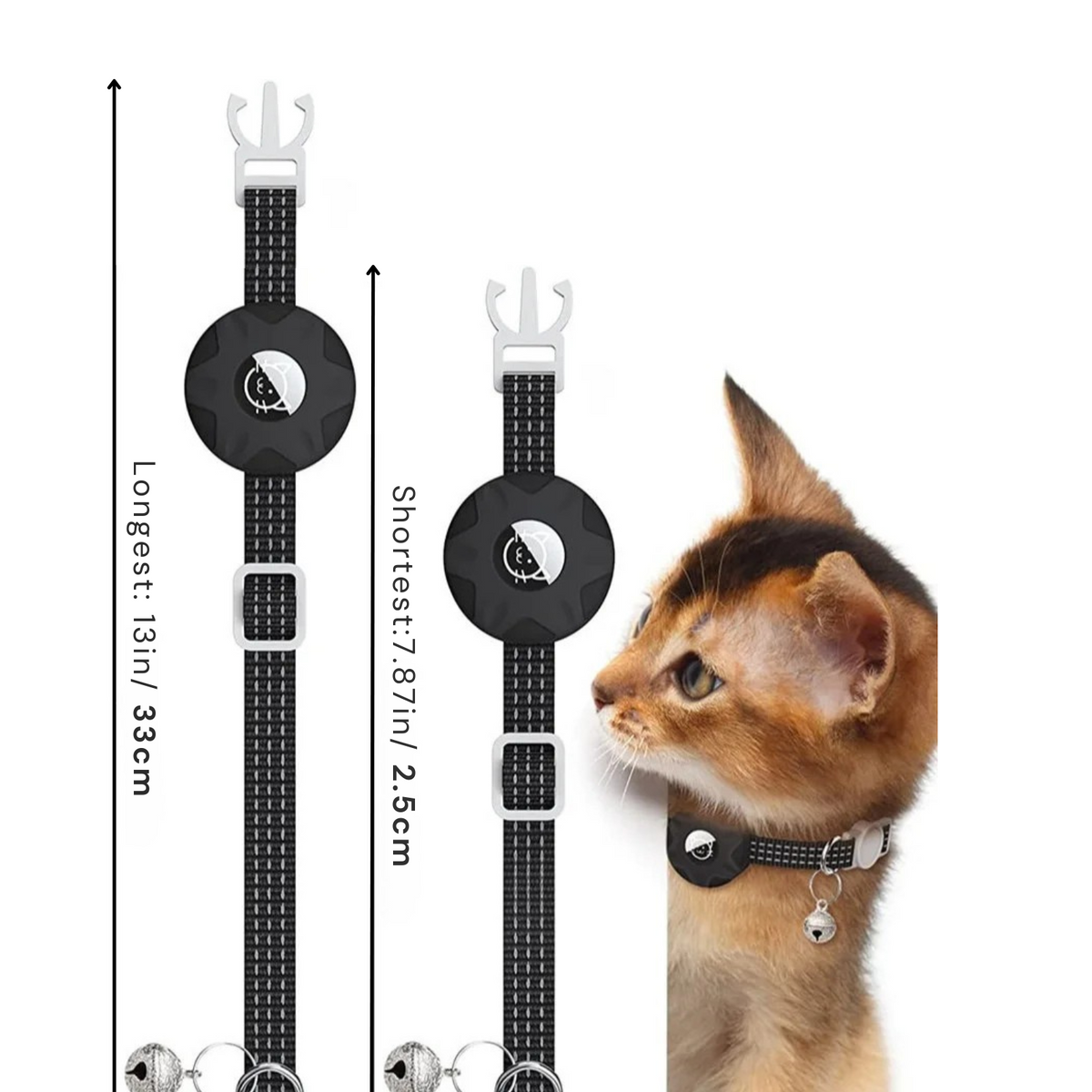 Slimme Locatietracker voor Honden en Katten met Reflecterend Halsband - Android - Compact & Waterdicht - 8-10 Maanden Batterijduur