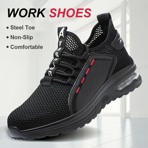 Werkschoenen met Stalen Neus - Ultralight Veiligheidsschoenen - Ademend Antislip - Voor Bouw & Werkplaats