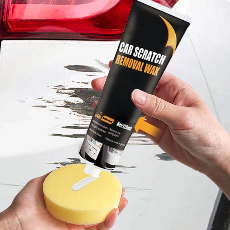 Lakroestreparatiepasta 120ml voor Krasverwijdering Auto Polijstmiddel Inclusief Applicatorpad Beschermlaag Klarlak Bumper
