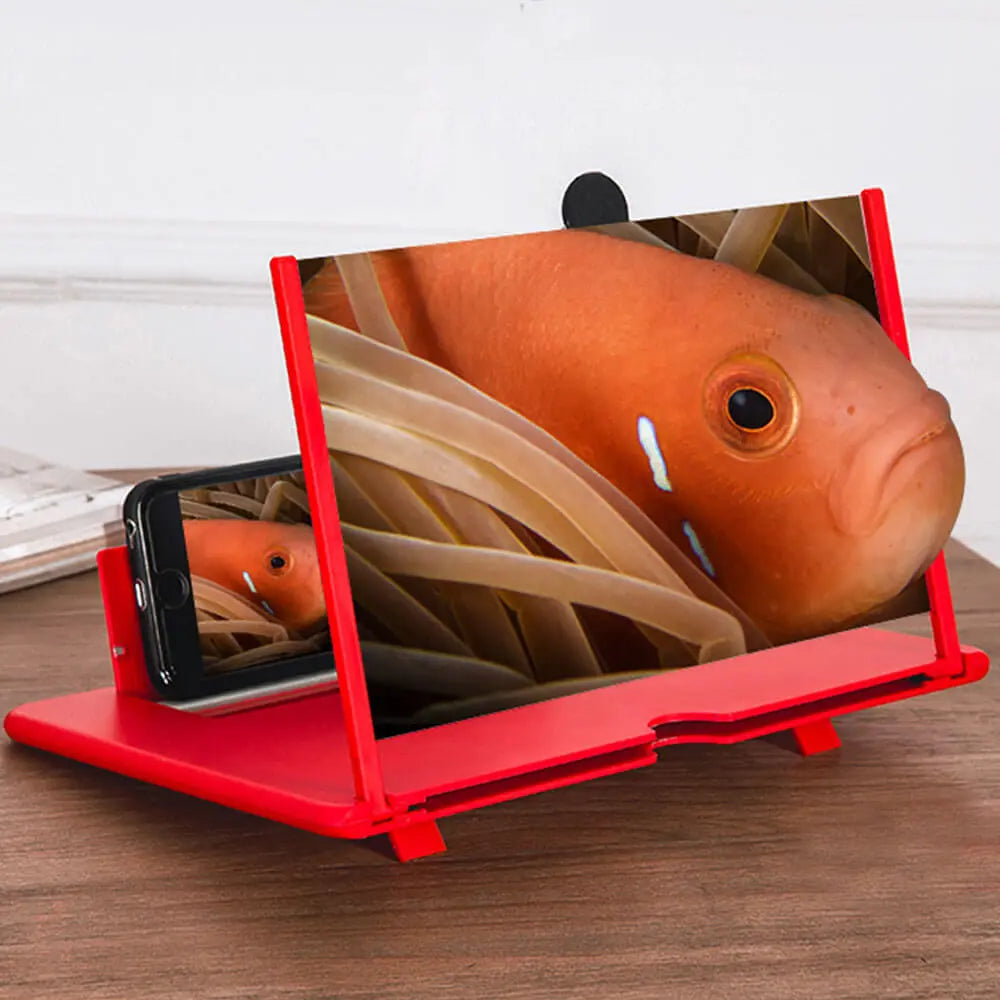 3D Telefoon Schermvergrootglas met Verstelbare Standaard | Handsfree Telefoonhouder voor Films en Video's | Draagbare Beeldschermvergroter voor Smartphones | Opvouwbaar Scherm Magnifier | Compatibel met Alle Telefoons