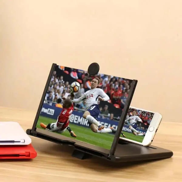 3D Telefoon Schermvergrootglas met Verstelbare Standaard | Handsfree Telefoonhouder voor Films en Video's | Draagbare Beeldschermvergroter voor Smartphones | Opvouwbaar Scherm Magnifier | Compatibel met Alle Telefoons