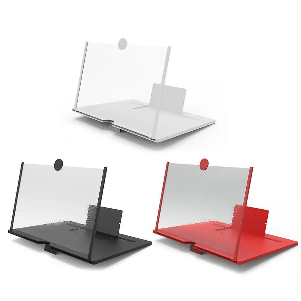 3D Telefoon Schermvergrootglas met Verstelbare Standaard | Handsfree Telefoonhouder voor Films en Video's | Draagbare Beeldschermvergroter voor Smartphones | Opvouwbaar Scherm Magnifier | Compatibel met Alle Telefoons