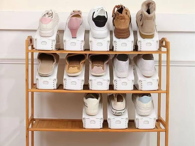 Schoenenrek - Ruimtebesparend Organizer voor Alle Schoentypes - Verstelbaar en Antislip