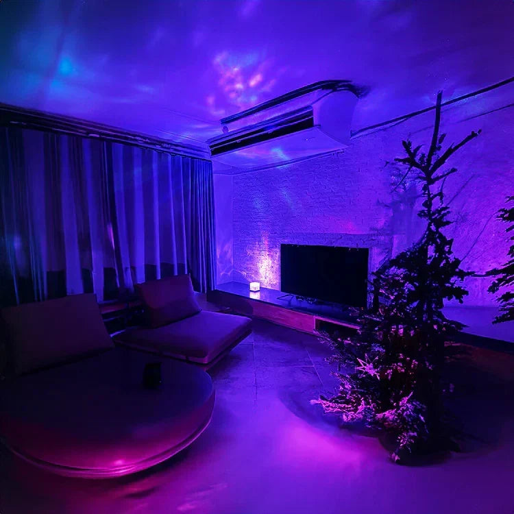 Aurore Projectorlamp Draadloos 16 Kleuren Timer Sfeerlicht Slaapkamer Nachtkastje Afstandsbediening Dimbaar