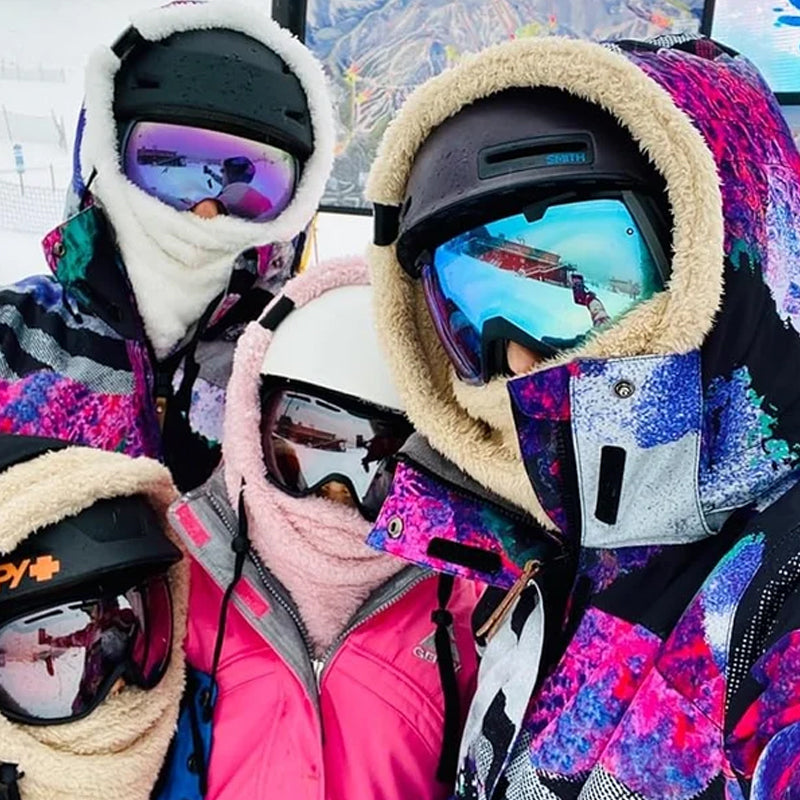 Fleece Balaclava Wintersportmuts Met Nekbescherming Verstelbaar Ademend Unisex Gezichtsmasker Outdoor