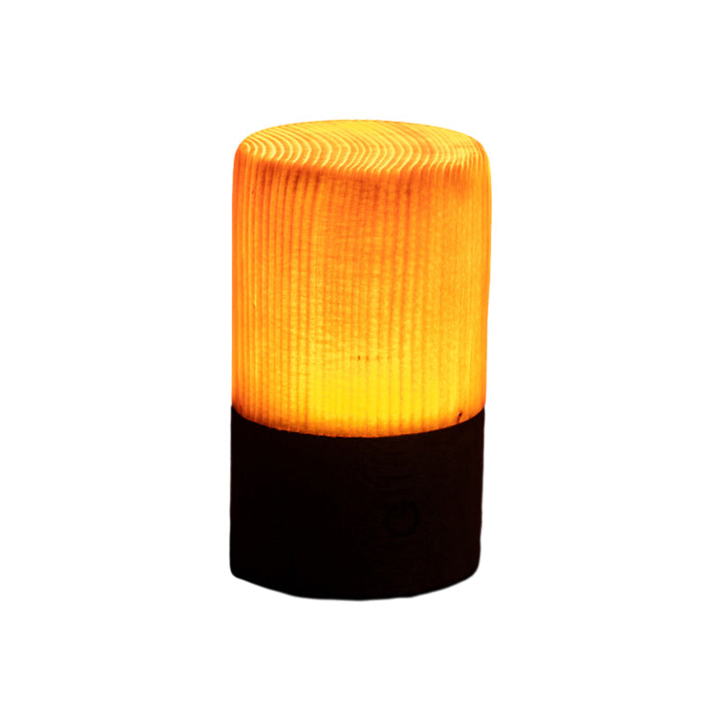 LED Tafellamp Oplaadbaar Touch Dimbaar Houtlook Sfeerlamp Slaapkamer Bureau Draadloos Warm Licht Nachtlampje