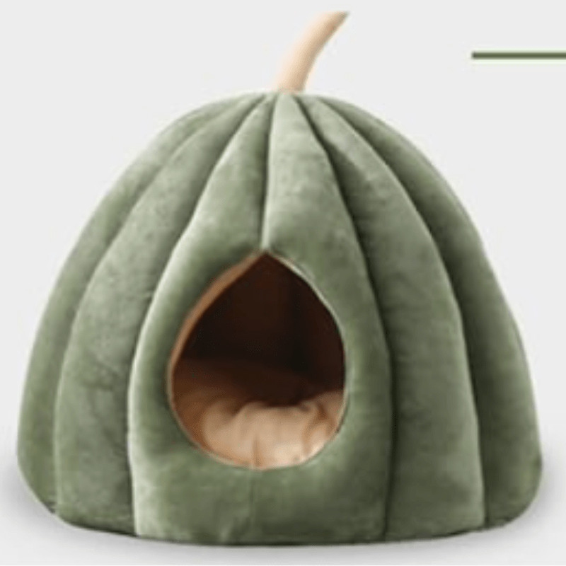 Gesloten Huisdierbed - Warm Pluche Design voor Katten en Kleine Honden