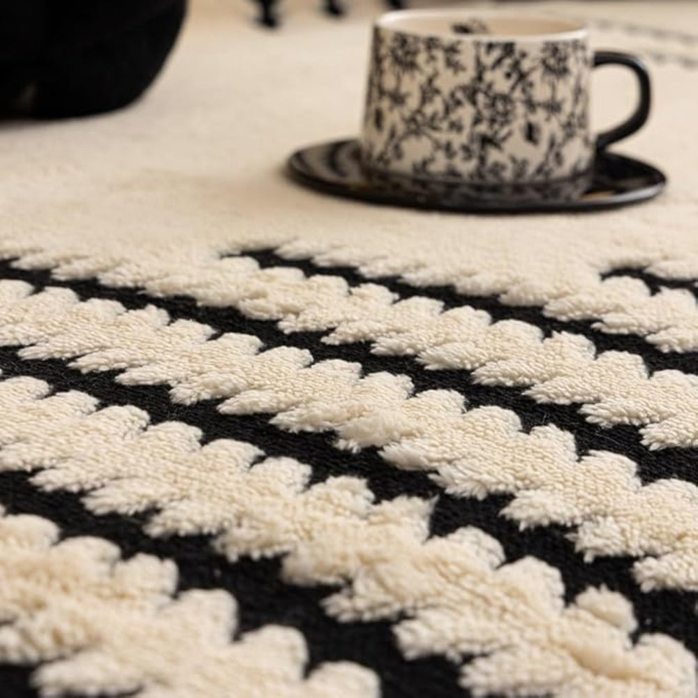 Gevoerde Bankhoes met Getufte Structuur - Zachte Velours Sofahoes met Antislip Achterkant | Warme Bankovertrek voor Winter