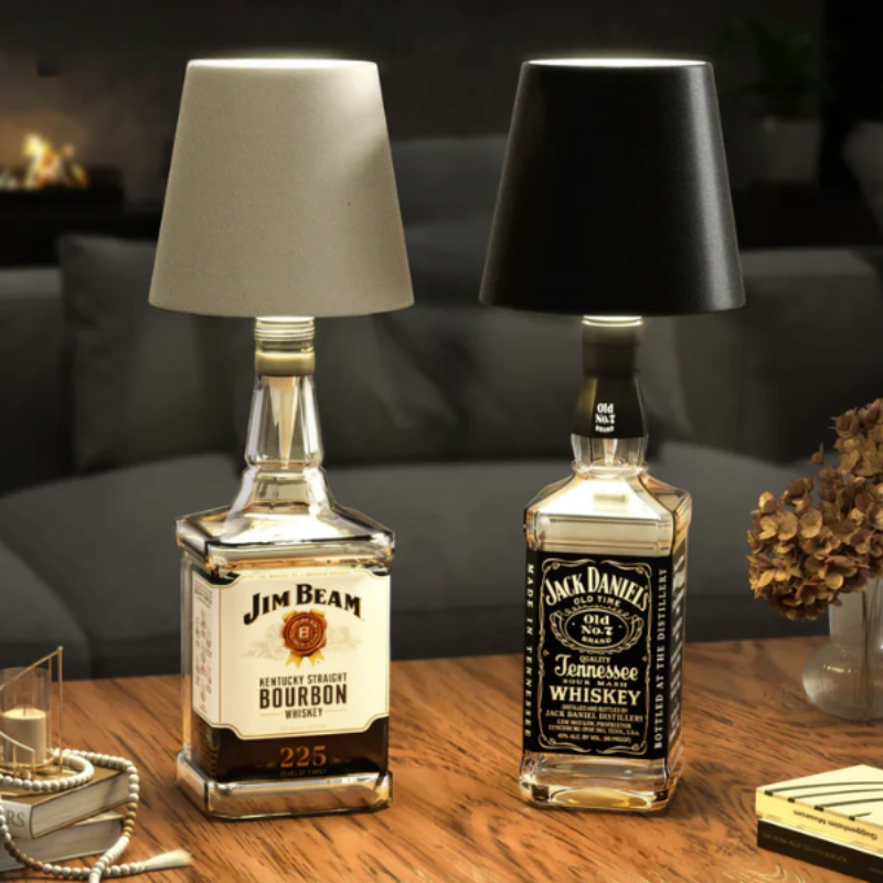 Draadloze Flessenlamp met Touch Bediening Warm Wit Licht - Dimbaar LED Sfeerverlichting voor Buiten en Binnen