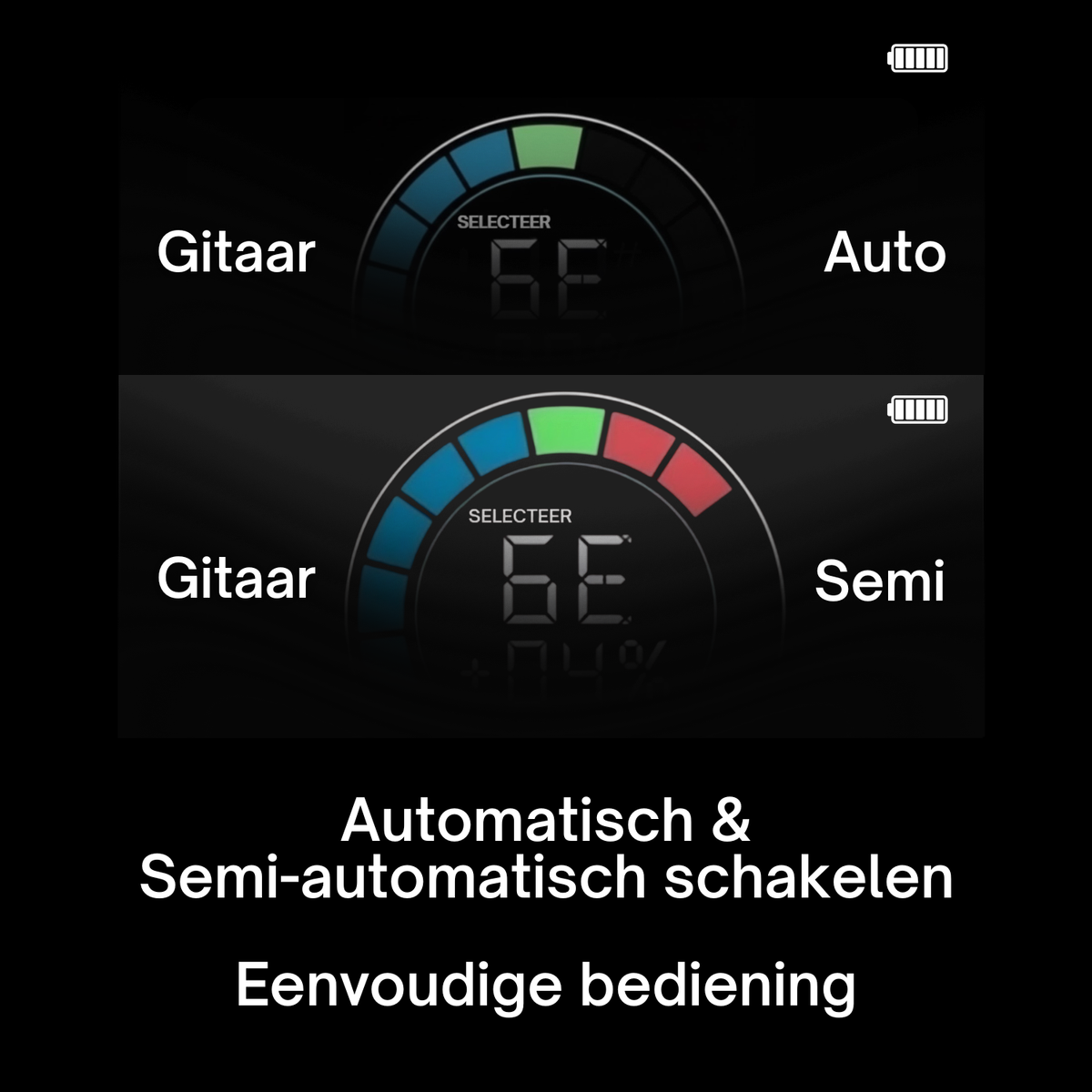Automatische Snaarinstrument Stemmer met Snarenwinder voor Gitaar Bas Ukelele Oplaadbaar USB-C Accessoire