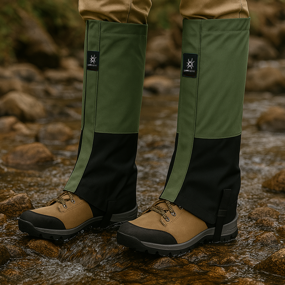 Waterdichte Beenkappen Trekking 40cm Hoog Verstelbaar Zwart Groen Blauw Geel Winterwandelen Ski Sneeuw