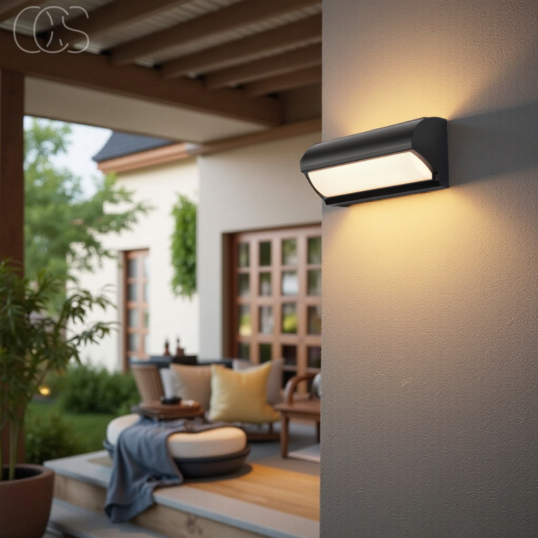 LED Buitenwandlamp Zwart IP65 Waterdicht 20W 960 Lumen Warm Wit 3000K Modern Design Tuinverlichting Gevel