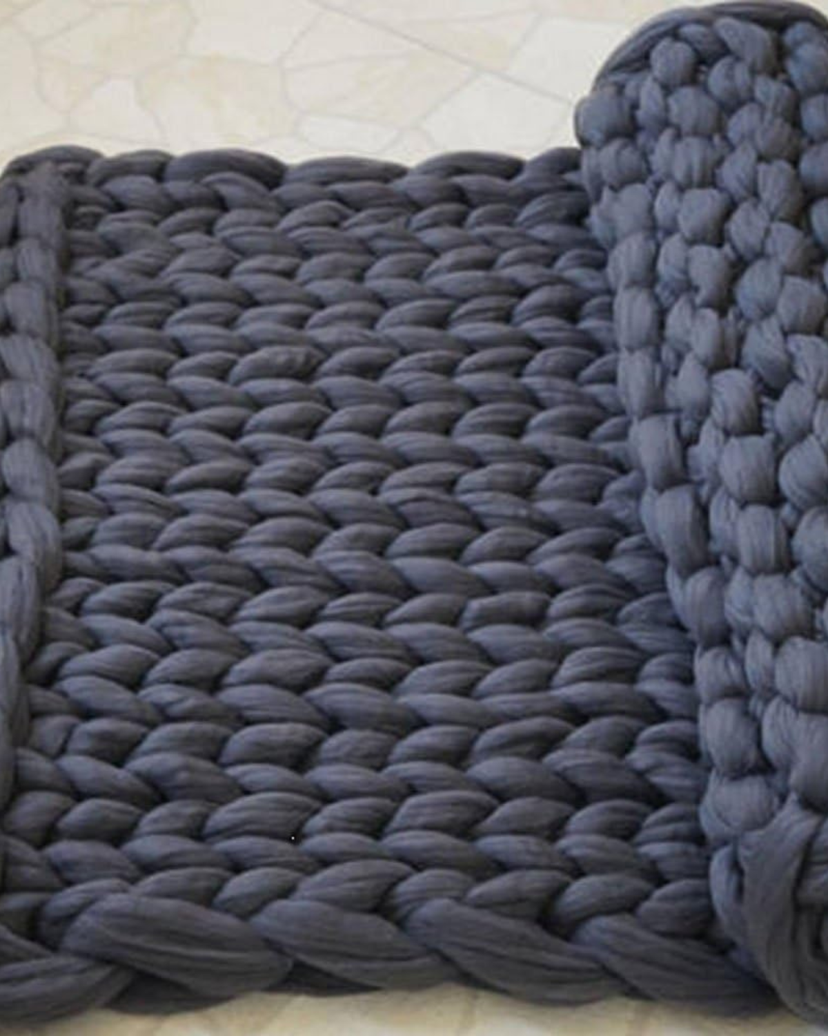 Handgebreid Chunky Plaid - Dik Gebreide Deken in Zachte Chenille voor Bank en Bed