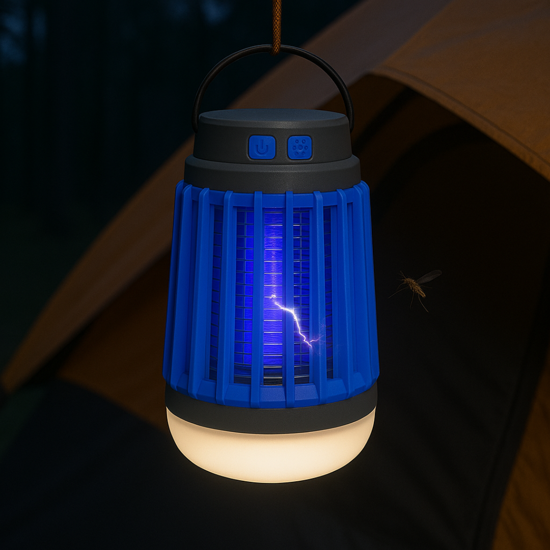 Solar Insectenlamp met UV-Licht en Campingverlichting voor Buiten Muggenbestrijding Tuin Terras Balkon