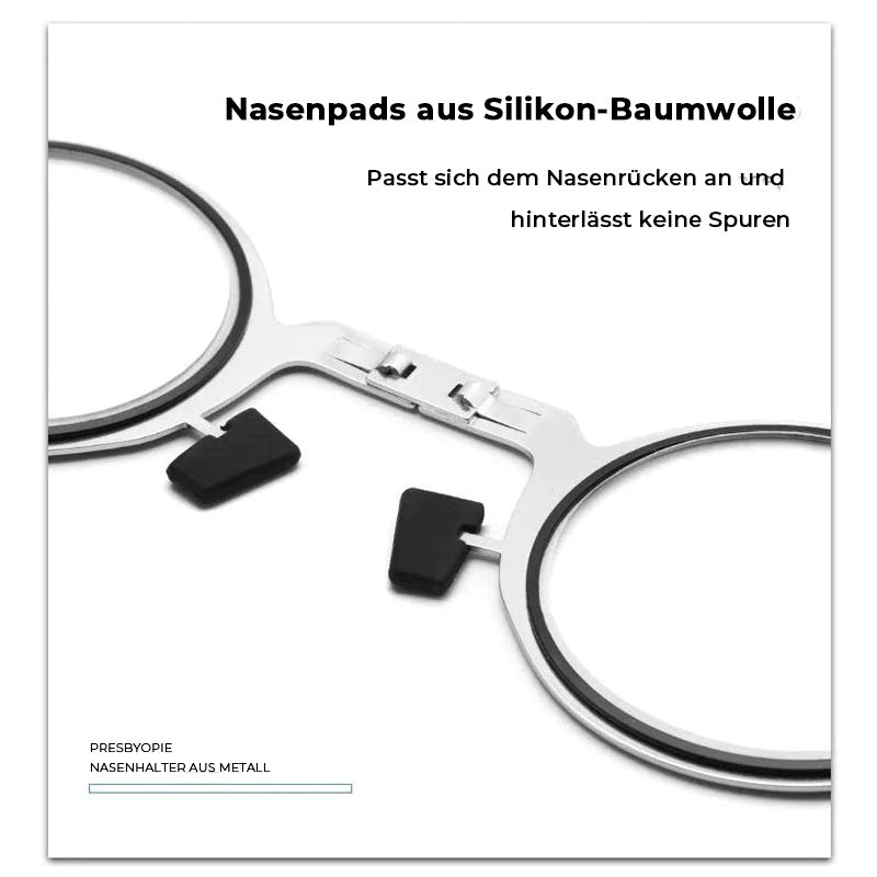 Opvouwbare Leesbril met Blauwlichtfilter - Ultralight Titanium Montuur - Flexibele Pootjes voor Draagcomfort